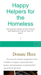 Mobile Screenshot of happyhelpersforthehomeless.com